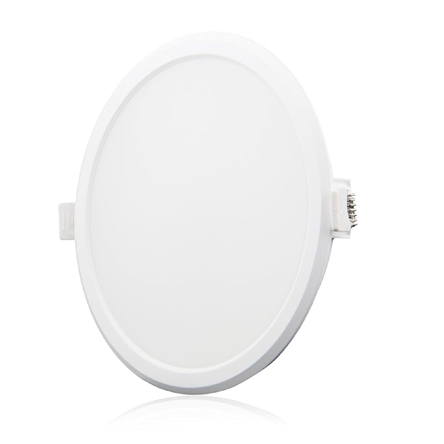 Syska 15-Watt Round LED Slim Panel Light (Cool White,Polycarbonate)